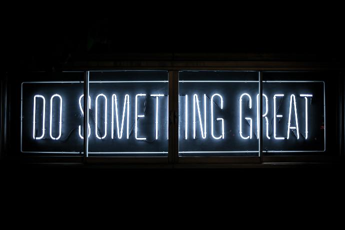 Do Something Great neon sign